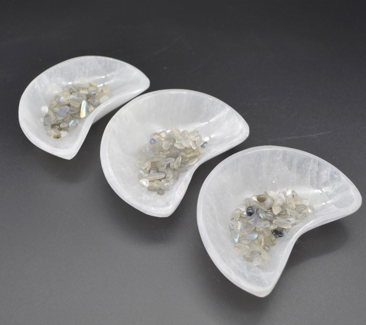 Selenite Moon Charging Bowl - 10 cm